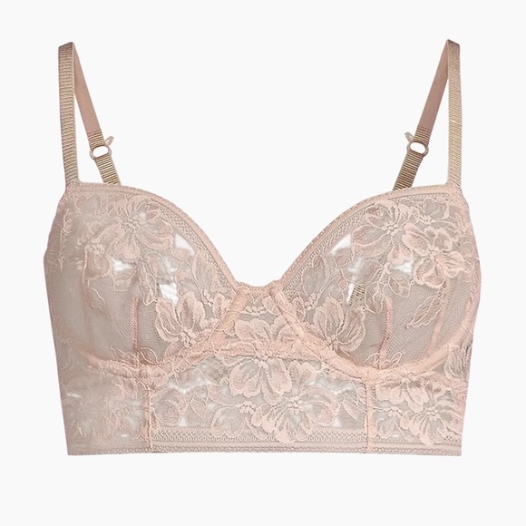 Free People Other - NWT intimately free people Sorento Demi Longline Bra sweet nothings sz 36C